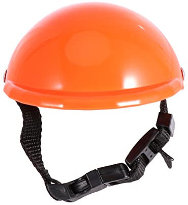 HOUDERCO Haustier Helm Safety Hat Hundeschutz Kopfpolster Orange Weich Gepolstert Wetterfest Sonnenschutz Und Regenschutz Sicherheitshaube Für Outdoor Aktivitäten Bequem Und Langlebig