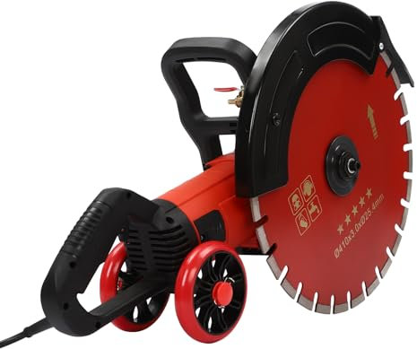 Rainureuse Beton Murale 3000RPM,biniliubi Outils à BéTon 4000 W,Cannelure De Mur Rainure Profondeur 165Mm,DéCoupeuse Électrique Chasseur