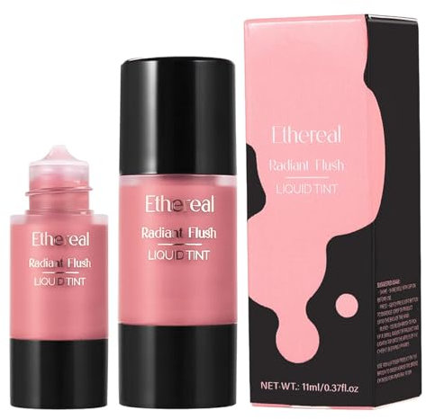 Jiimhte Blush Liquide, 11ml, Fard À Joues Liquide, Longue Durée, Sensation De Légèreté Et De Respirabilité, Longue Tenue, Aspect Naturel, Teinte Rose, Fard À Joues