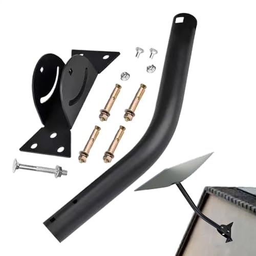 galeyyu Antenna Bracket for Roof - Solid Roof Antenna Mounting Rack | Satellite TV Dish Mounts Easy To Install for TV, Signal Booster, Antennas Base Kit