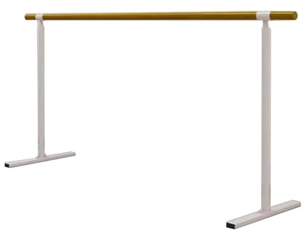 KUANGGE Freistehende Ballettstange, tragbarer Ballettstock mit Einer Stange, Ballettausrüstung für Studio-Stretching und aktives Training (weiß, 120 cm)