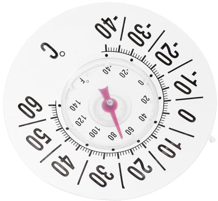 CLISPEED Termometro Da Finestra Multifunzionale Con Ventosa Per Interni Ed Esterni Misuratore Di Temperatura Per Ambienti Domestici e Verande Facile Da Installare e Utilizzare
