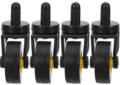 COLLBATH 4pcs Cleaning Truck Casters Swivel Caster Wheels Tool Cart Wheel Replacement for Utility Cart for Shopping Trolley for Bbq Grill Accessories