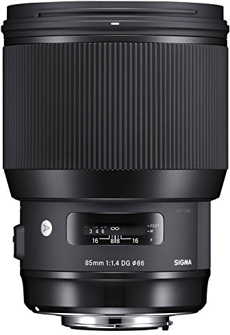 Sigma 321965 Obiettivo 85 mm-F/1.4-AF A DG HSM, Attacco Sony E-Mount, Nero