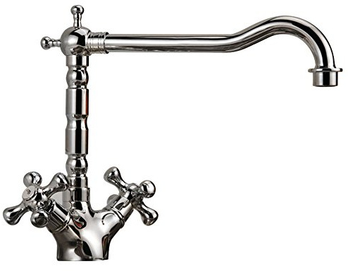 Astini Traditional Twin Handle Kitchen Sink Mixer Tap 25411 Series-Chrome