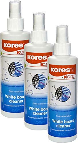 Kores Whiteboard Reiniger, Pump-Spray-Flasche, 250 ml (3er Pack)