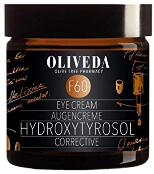 Oliveda F60 - Augencreme Hydroxytyrosol Corrective | Anti-Aging mit Hyaluron, Parakresse & Vitamin E | gegen Augenfältchen, dunkle Augenringe & Schwellungen - 30 ml - VEGAN
