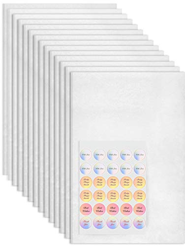 AmazonBasics 42 Large White Sheets, 50x75cm Tissue Paper for Packaging, Gifting, Clothes