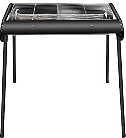 LCRACK BBQ-Grill,Vermenschlichen Tragbar Multifunktions Schwarz Grill Draussen Dauerhaft Stark Holzkohle Grillfeuer (Farbe : #1)