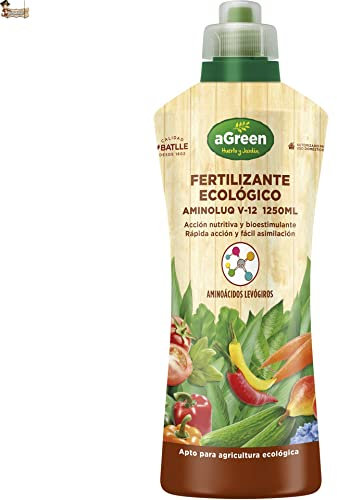 BricoLoco.com Fertilizante plantas orgánico 100% ecológico. Abono líquido. Complejo nutritivo materia orgánica, aminoácidos y nutrientes. Interior, exterior, huerto o jardín. (1)
