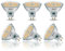 WSMCN GU5.3 LED Lampadine bianco caldo 3000K MR16 6.5W equivalente a 55W alogena, 650LM soffitto lampada, AC/DC 12V Non-Dimmerabile, angolo del fascio di 120°, Faretto senza sfarfallio, pacco da 6