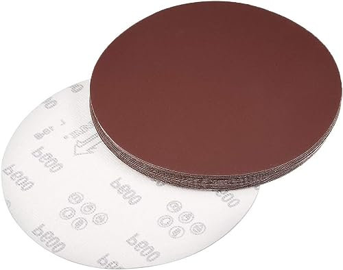 TA-VIGOR 15Pcs 200mm PSA Sanding Discs, 600 Grit 8 Inch Self Adhesive Stickyback Sandpaper Discs, Aluminum Oxide Sandpaper for DA Sander, Sand Automotive Car Paint, Wood, Metal