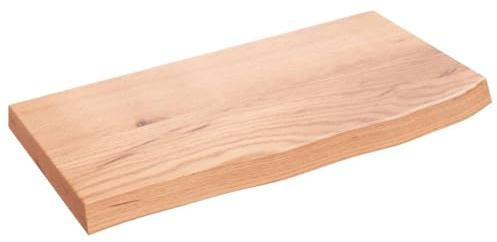 vidaXL Waschtischplatte Hellbraun 60x30x(2-4) cm Massivholz Behandelt