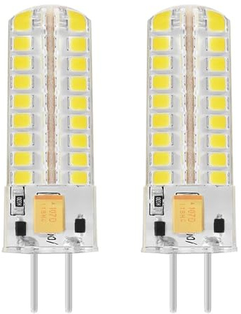 JUTHRTT GY6.35 Led Bulb 12V 7W, GY6.35 Bi-Pin Base Light Bulb Lamps, 70W Halogen Bulb Equivalent, Dimmable, for Home, Landscape (Pack of 2),Warm White
