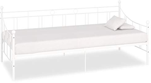 CIADAZ Chesterfield Soffa, soffa för ungdomsrum, soffa för sovrum, relaxsoffa, soffor och soffa, relaxsoffa, i L-format konstläder, vit