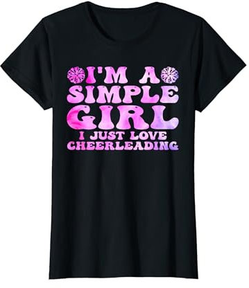 Ich bin ein einfaches Mädchen, ich liebe Cheerleading, Cheer T-Shirt