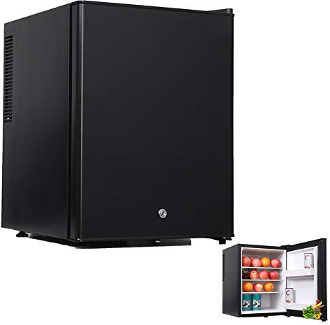Upright Freezer with Door Lock, Compact Single Door Vertical Freezer, Table Top Mini Fridge for Office Dorm Or Apartment, 30L