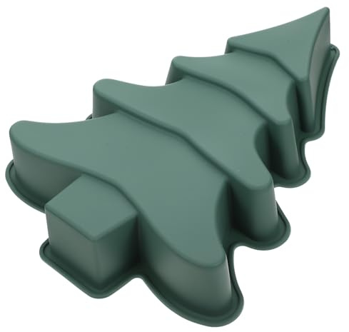 Awleynz Weihnachtsbaum-Kuchenform, 3D-Weihnachtsbaum-Silikonform, antihaftbeschichtet, Backform für Feiertage, Partys, Seife, Mousse, Kuchen, Muffins, Backzubehör (20,8 x 26,9 cm)
