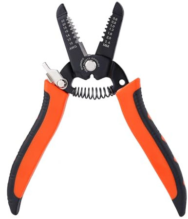 Multifunctional Wire Stripper Tool, 7.1 Inch Wire Crimping Tool Electrical Wire Crimper Wire Cutter Tool Wire Twister Stripping Cutter Wire Cable Pliers for Home Construction DIY Crafts Electricians