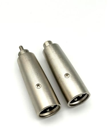 Qczhiwen RCA to XLR Adapter, RCA Male to XLR Male Adapter