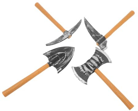 VALICLUD 4pezzi Accessori Foam Dwarf Pickaxe e Shovels Per Costumi Halloween Teatrali Props Per Cosplay e
