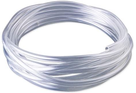 COYOUCO Tuyau en PVC Flexible Transparent OD 25Mm / 26Mm / 28Mm Tuyau en Vinyle Transparent pour Aquarium, Pompe, Laboratoire, projets de Bricolage 5 mètres,26mm*22mm