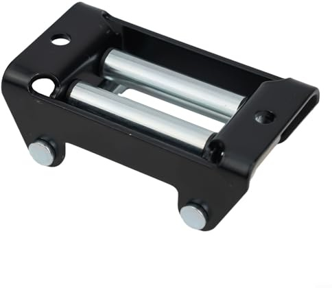 For ATV UTV 4 Way Winch Roller Fairlead with 2000LB Capacity and Ultra High Strength Steel (2000LB)