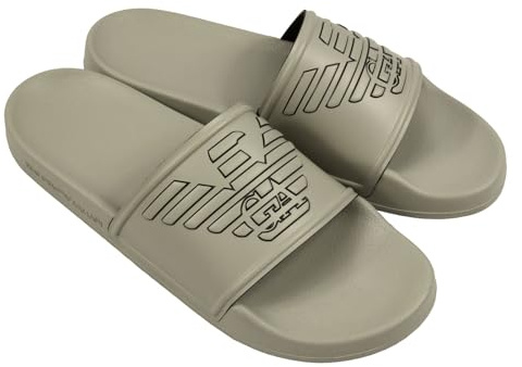 Emporio Armani Ciabatte da Bagno da Uomo, U529 Plaza Black, 42 EU