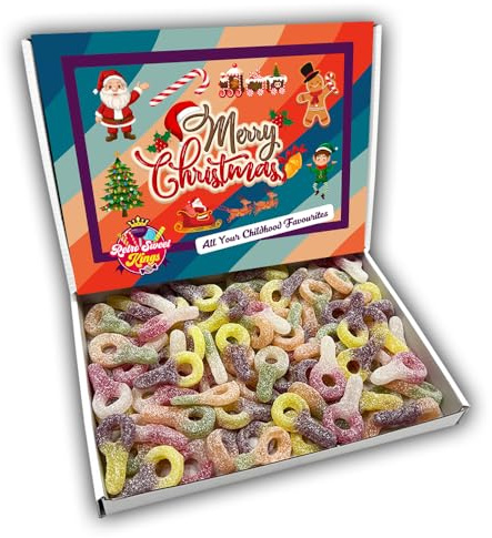 Sour Dummies Merry Christmas Sweets Gift Box Hamper (RETRO CHRISTMAS FRONT)