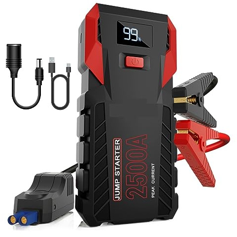 Batería de Coche 500A, arrancador batería for, Cargador portátil, Banco energía Refuerzo, Dispositivo Arranque Emergencia 12V FáCil De Usar