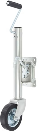 RUETERY Ruota di supporto per rimorchio, per barche pesanti, con manico, portata 544 kg, regolabile in altezza, 6 pollici, per auto e rimorchi