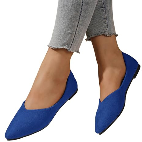 Generisch Bailarinas para mujer, zapatos de bailarina para mujer, con tacón, punta roja, plata, malla, cómodos, tirolesas, festivos, con cuña, medievales, planas, cómodas