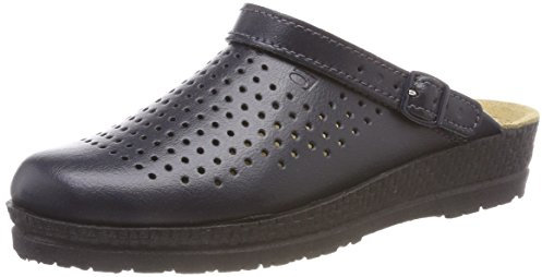 Rohde Neustadt D 1445 Schuhe Damen Pantoletten Clogs Weite G, Größe:41 EU, Farbe:Blau