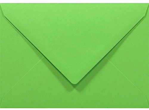 Netuno 50 Umschläge Grün DIN C6 11,4x16,2 cm klassisch und stilvoll | 80g Rainbow · stilvolle grünfarbene Umschläge Farbpapier für Ostern, Frühling, Weihnachten & Einladungen