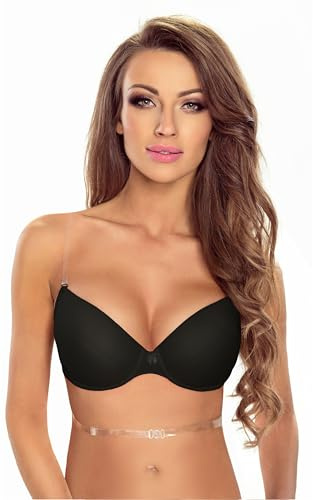 Vivisence Sujetador Push-Up con Tirantes Multiposición para Mujeres 1035