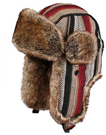 Insun Unisex Fliegermütze Warme Trappermütze Wintermütze Fellmütze Erwachsenen Winter Mütze für Herren und Damen