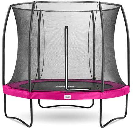 Salta Comfort Edition - Trampolin mit Sicherheitsnetz - ø213cm - Pink | TÜV geprüft, Rundes Trampolin, Gartentrampolin - Set mit Sprungmatte, Sicherheitsnetz, Federn, Randabdeckung