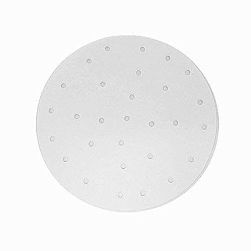 BY KITCHEN Air Fryer Liner, Set of 100, 8 inch Perforated Parchment Paper for Air Fryer, Steaming Basket, Springform Pan and More
