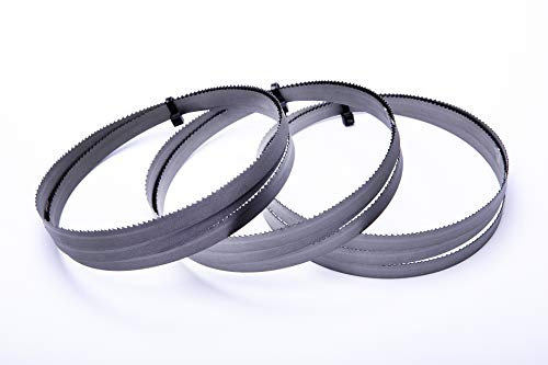 Encut - Set di 3 lame per sega a nastro ad alte prestazioni, 1140 x 13 x 0,65 mm, 10-14 ZpZ, bimetalliche M42, ad esempio per sega a nastro Güde MBS 105 V