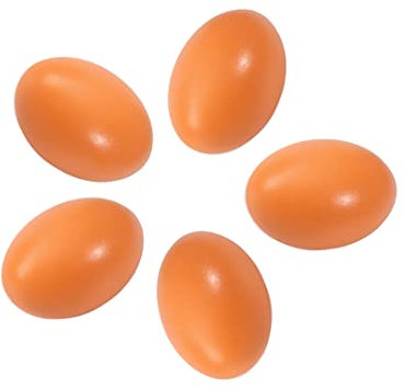 Holzeier Nesteier für Hühner, Künstliche Holzeier Helfen Beim Legen, Landwirtschaftliches Werkzeug für Geflügel 5 Pcs