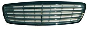 DM Autoteile 249520 Kühlergrill Kühlergitter Grill kompatibel für Mercedes E-Klasse W211 S211 Vormopf 2002-2007