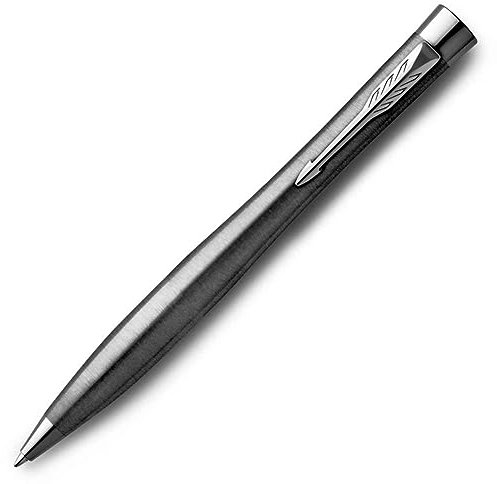 Parker Urban Twist-Kugelschreiber | Metro Metallic mit Chrom-Zierteilen | mit Nachfüllpatrone mit blauer Tinte | Geschenkbox