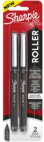 Sharpie Rollerball Pens, Carded Packaging, 5mm, 2/Pkg.