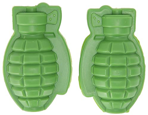 3D Handgranate Eiswürfelform, Silikonform Eiswürfel Form Eiswürfelbehälter, Großer Eiswürfel für Whisky, Silikonformen für Fettbomben, Ideal zum Backen EIN tolles Geschenk für Männer, Militärfan