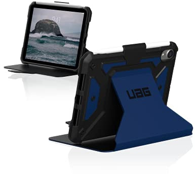 URBAN Armor Gear Metropolis SE Case Apple iPad mini 6 / iPad mini 7 Hülle (A17 Pro - 7. Generation 2024, 6. Generation 2021, Standfunktion, Apple Pencil Halterung, Wake/Sleep) blau