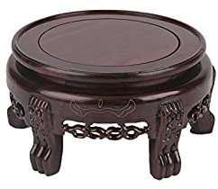 Sockel Blumentöpfe Holzhocker Pflanzenständer, Vintage Rundes Gestell Moderner dekorativer Blumentopf Pflanzgefäßhalter (X)