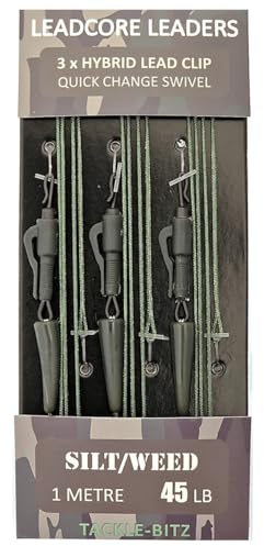 Carp Leadcore Leaders Hybrid Lead clip QC o anello girevole pronto legati
