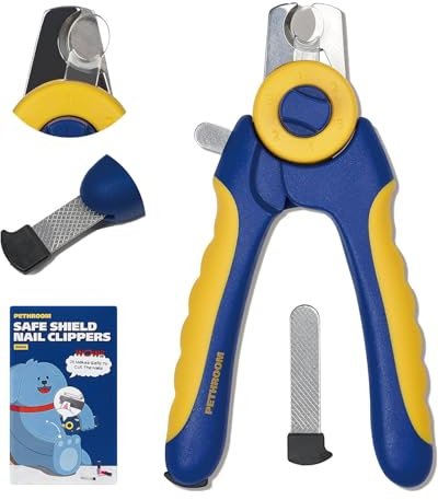 PETHROOM Professional Dog Nail Clipper with Safety Guard, Avoid Overcutting