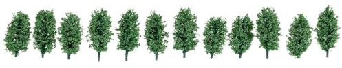 NOCH Thuja - seto Vivo Modelo de Tren, Aproximadamente 3 cm de Alto para Ancho de vía H0, TT, N para paisajismo