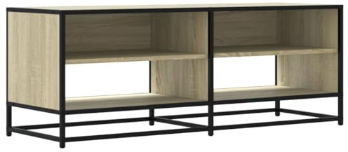 vidaXL TV-Schrank Sonoma-Eiche 120,5x40x46 cm Holzwerkstoff und Metall